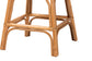 bali & pari Adam Natural Rattan Counter Stool with Cushion - Handwoven Wicker Swivel Bar Chair for Kitchen Island or Lounge Area