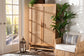 bali & pari Sibu Storage Cabinet with Rattan Doors - Tall Accent Cabinet with Double Doors and Four Interior Shelves for Living Room, Bedroom or Office