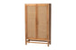 bali & pari Sibu Storage Cabinet with Rattan Doors - Tall Accent Cabinet with Double Doors and Four Interior Shelves for Living Room, Bedroom or Office