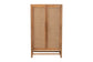 bali & pari Sibu Storage Cabinet with Rattan Doors - Tall Accent Cabinet with Double Doors and Four Interior Shelves for Living Room, Bedroom or Office