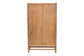 bali & pari Sibu Storage Cabinet with Rattan Doors - Tall Accent Cabinet with Double Doors and Four Interior Shelves for Living Room, Bedroom or Office