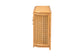 bali & pari McKenna Natural Rattan Sideboard - Handwoven Wicker Buffet Credenza, Boho Coastal Style for Dining or Living Room, 2-Drawer