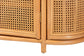 bali & pari McKenna Natural Rattan Sideboard - Handwoven Wicker Buffet Credenza, Boho Coastal Style for Dining or Living Room, 2-Drawer