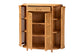 bali & pari McKenna Natural Rattan Storage Cabinet - Handwoven Wicker Accent Cabinet, Boho Coastal Style for Living Room or Entryway, 1-Drawer