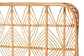 Bali & Pari Hadley Queen Natural Rattan Bed Frame – Handwoven Openwork Headboard & Footboard, Tropical Boho Bedroom Style FredCo