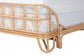 Bali & Pari Hadley Queen Natural Rattan Bed Frame – Handwoven Openwork Headboard & Footboard, Tropical Boho Bedroom Style FredCo