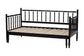 Baxton Studio Marisela Twin-to-King Expandable Daybed – Wood Spindle Bed Frame with Bamboo-Inspired Posts FredCo