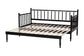 Baxton Studio Marisela Twin-to-King Expandable Daybed – Wood Spindle Bed Frame with Bamboo-Inspired Posts FredCo