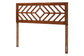 Baxton Studio Olsen Wood Headboard with Geometric Cutout Design - Modern Decorative Panel for Bed Frame, Contemporary Bedroom Accent with Adjustable Height, Full
