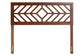 Baxton Studio Olsen Wood Headboard with Geometric Cutout Design - Modern Decorative Panel for Bed Frame, Contemporary Bedroom Accent with Adjustable Height, Queen