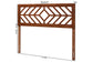 Baxton Studio Olsen Wood Headboard with Geometric Cutout Design - Modern Decorative Panel for Bed Frame, Contemporary Bedroom Accent with Adjustable Height, Full
