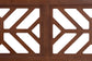 Baxton Studio Kalare Wood Headboard with Geometric Cutout Design - Modern Decorative Panel for Bed Frame, Contemporary Bedroom Accent with Adjustable Height, Full
