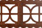 Baxton Studio Nansen Wood Headboard with Scalloped Frame - Geometric Cutout Decorative Panel for Bed Frame, Modern Coastal Bedroom Accent with Adjustable Height, Full, Walnut