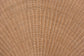 bali & pari Callias Natural Rattan Scalloped Headboard with Sunburst Weave – Coastal Boho Wicker Bed Backdrop for Bedroom Decor, Queen