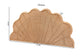 bali & pari Callias Natural Rattan Scalloped Headboard with Sunburst Weave – Coastal Boho Wicker Bed Backdrop for Bedroom Decor, Queen
