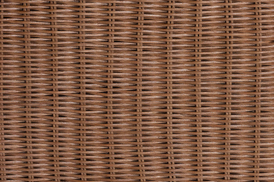 bali & pari Detta Natural Rattan 3-Piece Sectional Set - Handwoven Wicker Corner Lounge Seating with Scalloped Skirt Base and Rolled Arms, Boho Coastal Style for Sunroom or Living Room