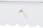 Baxton Studio Roni Writing Desk with Drawers - Modern Cottage Style Desk with Scalloped Detailing for Home Office or Vanity, White