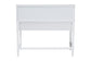 Baxton Studio Archwood Writing Desk with Hutch - 3-Drawer Wood Desk with Bobbin Design for Home Office or Bedroom Workspace, White