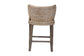 bali & pari Niesha Kubu Rattan Counter Stool with Cushion - Handwoven Wicker Accent Stool with Flared Arms Design for Kitchen Island