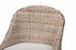 bali & pari Lara Kubu Rattan Counter Stool with Cushion - Handwoven Wicker Accent Stool with Wingback Design for Kitchen Island