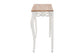 Baxton Studio Riquin Distressed Wood Console Table - Carved Wood Accent Table with Floral Motif and Two-Tone Finishing
