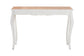 Baxton Studio Riquin Distressed Wood Console Table - Carved Wood Accent Table with Floral Motif and Two-Tone Finishing