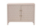 Baxton Studio Nira Faux Shagreen Storage Cabinet - Contemporary 2-Door Accent Sideboard with Sleek Metal Handles, for Entryway or Living Room