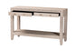 Baxton Studio Nira Faux Shagreen Console Table - Contemporary Accent Display Piece with 2 Drawers and Open Shelf, Storage Solution for Entryway or Living Room