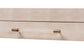Baxton Studio Nira Faux Shagreen Console Table - Contemporary Accent Display Piece with 2 Drawers and Open Shelf, Storage Solution for Entryway or Living Room