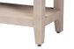 Baxton Studio Nira Faux Shagreen Console Table - Contemporary Accent Display Piece with 2 Drawers and Open Shelf, Storage Solution for Entryway or Living Room