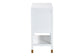 bali & pari Aiden Fluted Sideboard - 2-Door Accent Storage Cabinet with Open Shelf and Raised Legs, Compact Entryway or Dining Room Cabinet