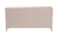 Baxton Studio Nira Faux Shagreen Sideboard - Contemporary 3-Door Buffet Storage Cabinet with Sleek Handles for Dining Room or Living Room