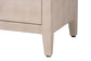 Baxton Studio Nira Faux Shagreen Sideboard - Contemporary 3-Door Buffet Storage Cabinet with Sleek Handles for Dining Room or Living Room