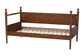 Baxton Studio Gianetta Wooden Daybed with Spindle Posts - Classic Cottage-Style Bed Frame with Guardrail Back, Solid Wood Day Bed for Guest Room or Kids’ Bedroom, Twin