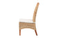bali & pari Dyna Natural Rattan Dining Chair - Handwoven Wicker Side Chair with Removable Cushion and Loop Backrest, Boho Coastal Seating for Dining Room or Kitchen