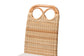 bali & pari Dyna Natural Rattan Dining Chair - Handwoven Wicker Side Chair with Removable Cushion and Loop Backrest, Boho Coastal Seating for Dining Room or Kitchen