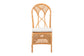 bali & pari Elsa Natural Rattan Dining Chair - Handcrafted Wicker Side Chair with Openwork Back and Woven Detailing, Coastal Boho Seating for Dining Room or Kitchen