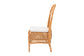 bali & pari Elsa Natural Rattan Dining Chair - Handcrafted Wicker Side Chair with Openwork Back and Woven Detailing, Coastal Boho Seating for Dining Room or Kitchen