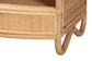 bali & pari Dyna Natural Rattan Coffee Table with Open Shelf - Handwoven Wicker Accent Table with Oval Tabletop and Braided Weavings, Coastal Boho Living Room Centerpiece