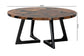 bali & pari Agata Wood and Epoxy Resin Coffee Table - Handcrafted Live Edge Teak Accent Table with Sculptural Base