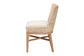 bali & pari Ridley Seagrass Dining Chair with Mahogany Wood Frame - Coastal Accent Chair with Woven Square Back and Cushioned Seat for Dining Room or Kitchen, Whitewash