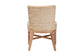 bali & pari Ridley Seagrass Dining Chair with Mahogany Wood Frame - Coastal Accent Chair with Woven Square Back and Cushioned Seat for Dining Room or Kitchen, Whitewash