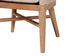 bali & pari Ridley Seagrass Dining Chair with Mahogany Wood Frame - Coastal Accent Chair with Woven Square Back and Cushioned Seat for Dining Room or Kitchen, Whitewash