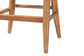 bali & pari Ridley Seagrass Bar Stool with Mahogany Wood Frame - Coastal Seating with Woven Square Back and Cushioned Seat for Bar Island or Lounge, Whitewash