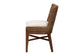 bali & pari Ridley Seagrass Dining Chair with Mahogany Wood Frame - Coastal Accent Chair with Woven Square Back and Cushioned Seat for Dining Room or Kitchen, Brown Wash
