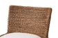 bali & pari Ridley Seagrass Bar Stool with Mahogany Wood Frame