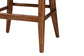 bali & pari Ridley Seagrass Bar Stool with Mahogany Wood Frame