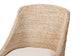 bali & pari Jasper Seagrass Dining Chair with Mahogany Wood Frame - Coastal Accent Chair with Woven Wingback and Cushioned Seat for Dining Room or Kitchen, Whitewash