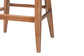 bali & pari Jasper Seagrass Bar Stool with Mahogany Wood Frame - Coastal Seating with Woven Wingback and Cushioned Seat for Bar Island or Lounge, Whitewash