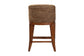 bali & pari Jasper Seagrass Counter Stool with Mahogany Wood Frame - Coastal Seating with Woven Wingback and Cushioned Seat for Kitchen Island or Breakfast Bar, Brown Wash